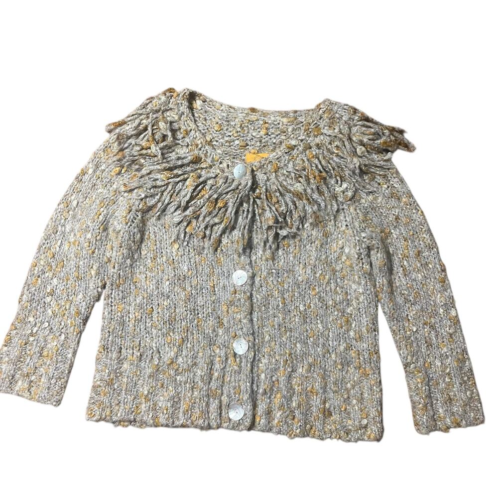 Ruby Rd. Gray And Yellow Knit Cardigan Sweater Si… - image 5